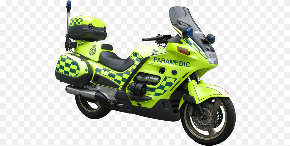 Honda Paramedic Motorcycle Transparent Background Motorbike Ambulance Transparent, Transportation, Vehicle, Motor Scooter, Moped Free Png Download