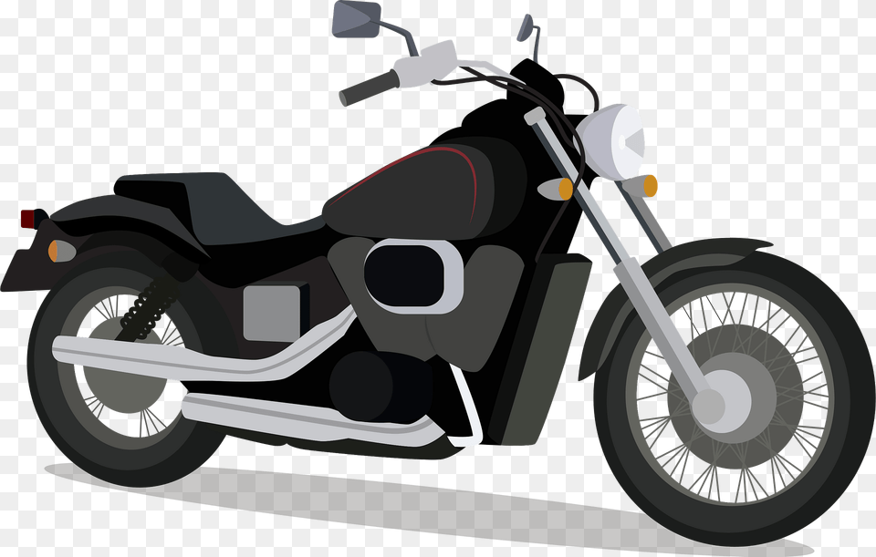 Honda Shadow Clipart, Motorcycle, Vehicle, Transportation, Tool Png Image