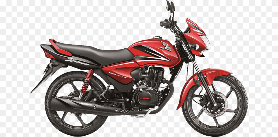 Honda Shine Black And Red, Machine, Spoke, Motorcycle, Transportation Png