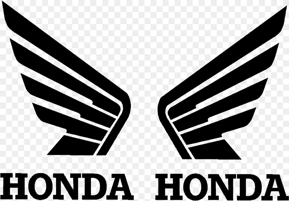 Honda Wings 115mm X 90mm Tank Stickers X 2 3 1000 P1 Honda Wings Logo, Emblem, Symbol Free Png Download