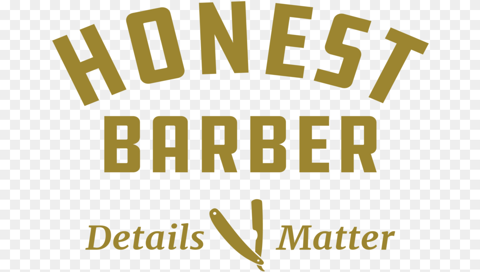 Honest Barber Logo Square Tan, Scoreboard, Text Png