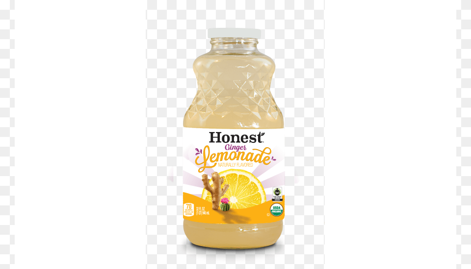 Honest Organic Lemonade Mango 32 Oz, Beverage, Juice, Food, Ketchup Png Image