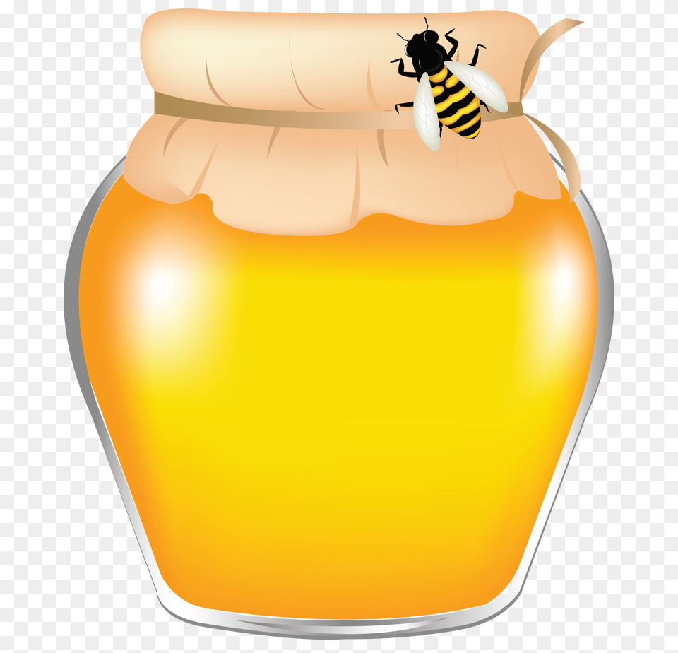 Honey, Jar, Food, Animal, Bee Png Image