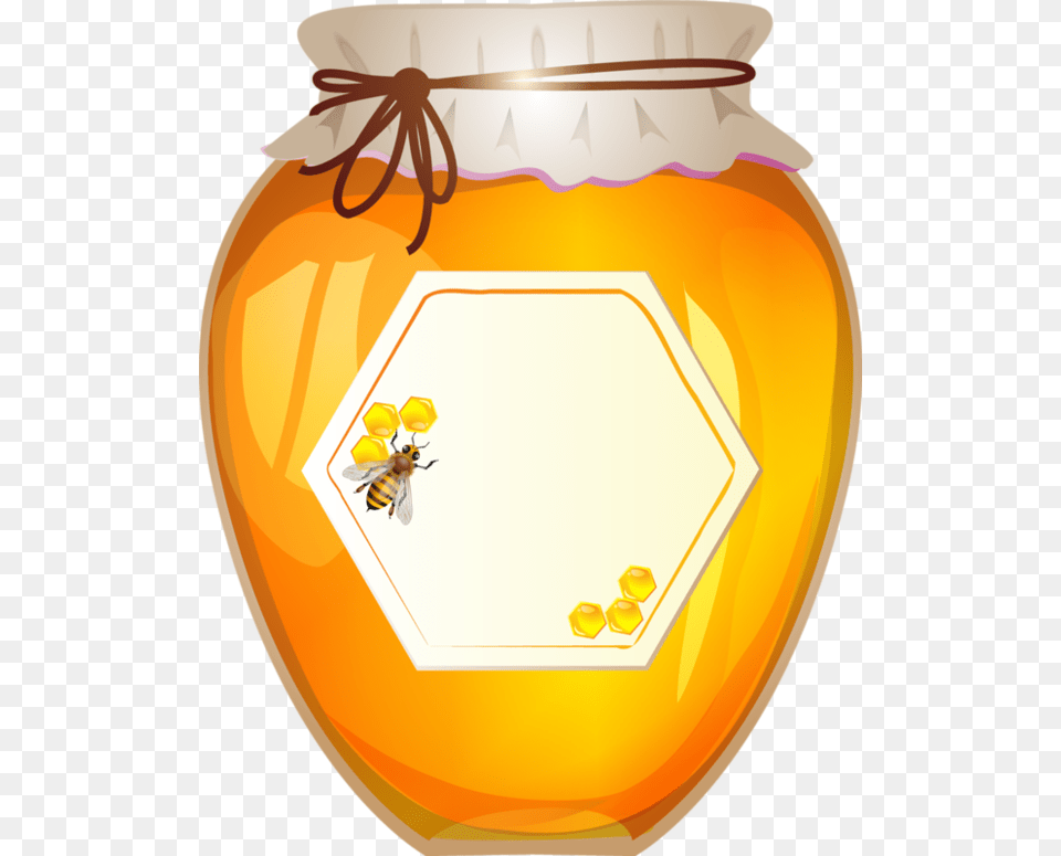 Honey, Food, Jar, Animal, Bee Free Png Download