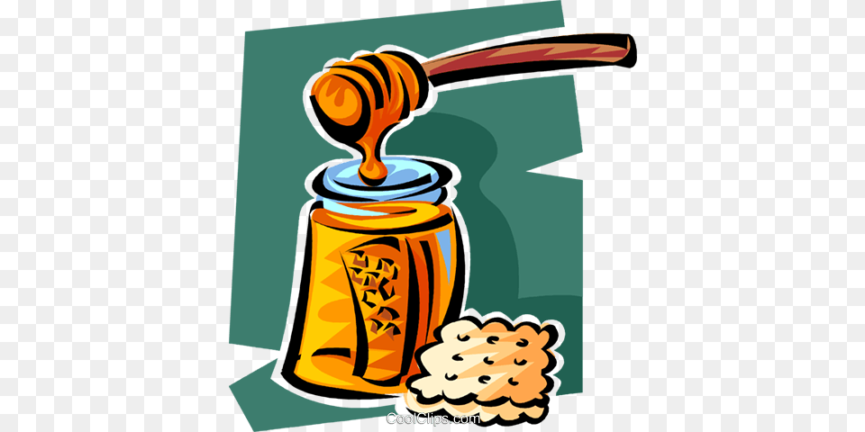 Honey And A Cracker Royalty Vector Clip Art Illustration, Food, Gas Pump, Machine, Pump Free Png Download