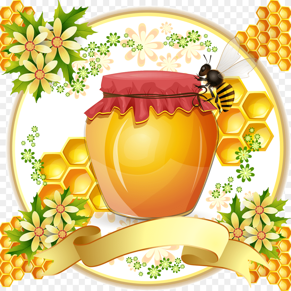Honey And Honey Tag Stream Vector Transprent Honey Vector, Animal, Bee, Honey Bee, Insect Png
