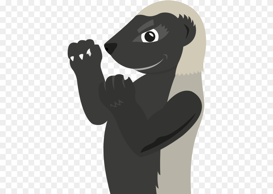 Honey Badger Brave Honey Badger Cartoon, Person, Animal, Wildlife, Face Free Transparent Png