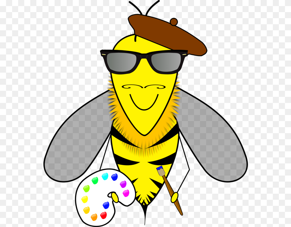 Honey Bee Artist Bumblebee, Accessories, Sunglasses, People, Person Free Png Download