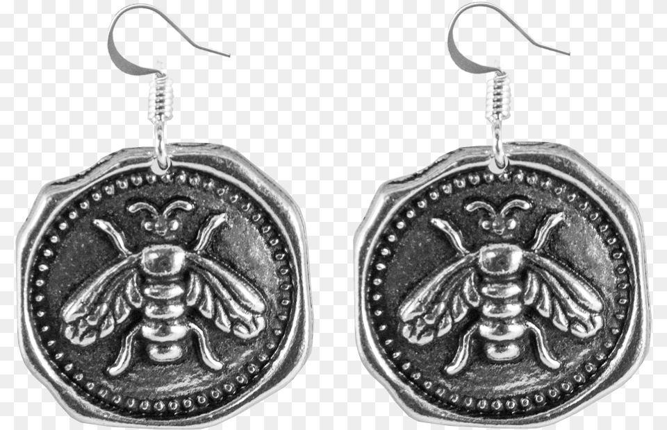 Honey Bee Earrings Earrings, Accessories, Earring, Jewelry, Coin Png Image