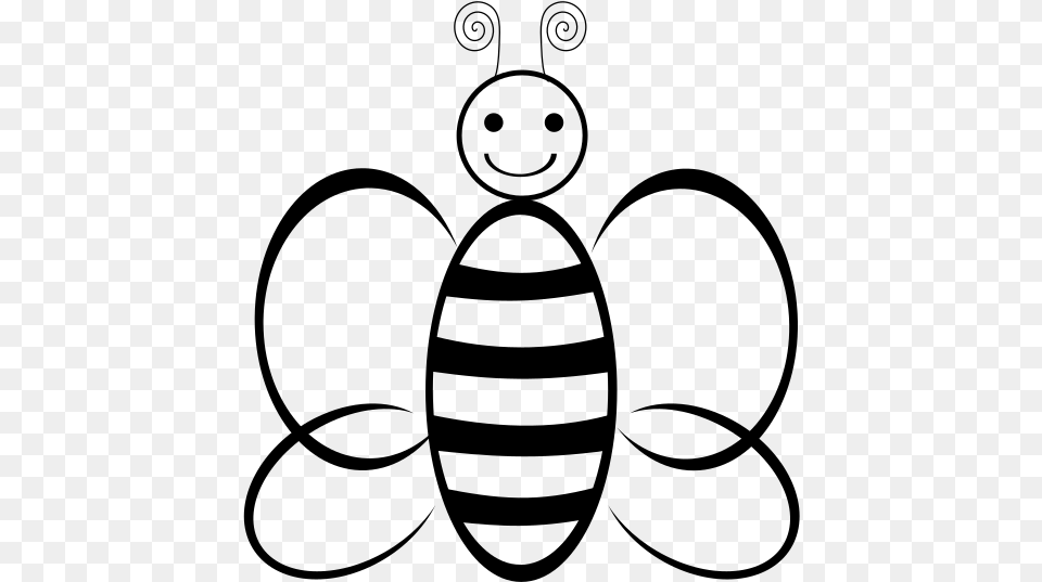 Honey Bee Honey Bee Body Clipart Black And White, Gray Free Png