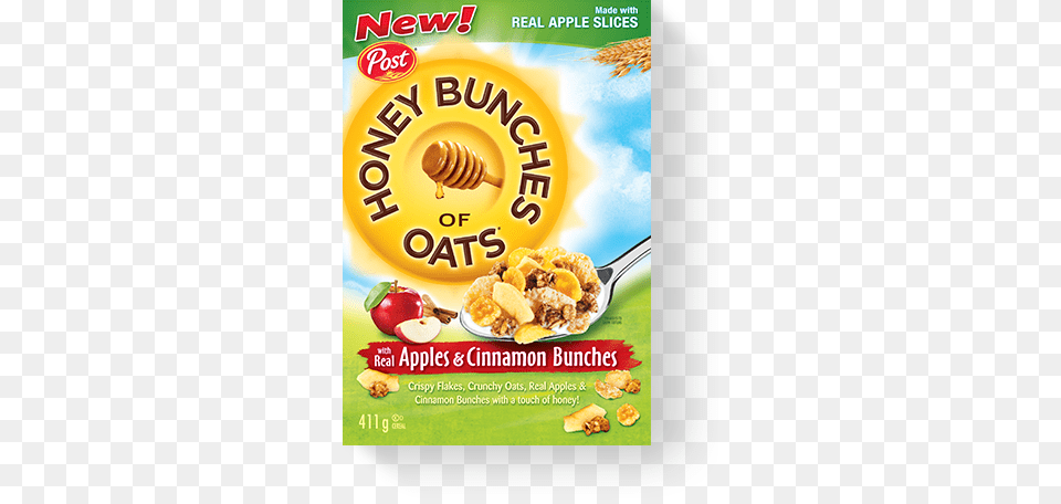 Honey Bunches Of Oats With Real Apples And Cinnamon Post Honey Bunches Of Oats Honey Roasted, Advertisement, Poster, Food Free Png Download