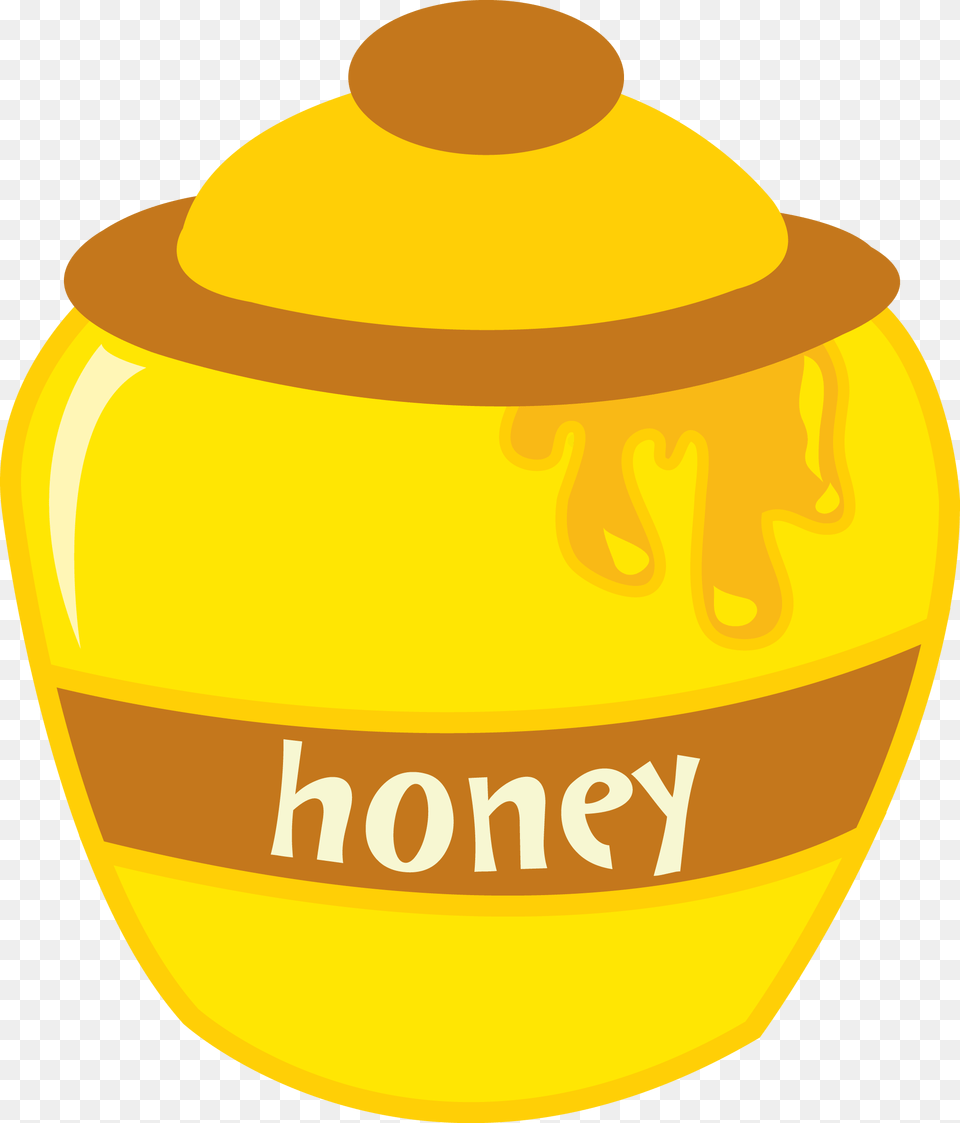 Honey Clipart Food Mel Abelhinha, Jar, Pottery, Mustard, Clothing Free Png Download