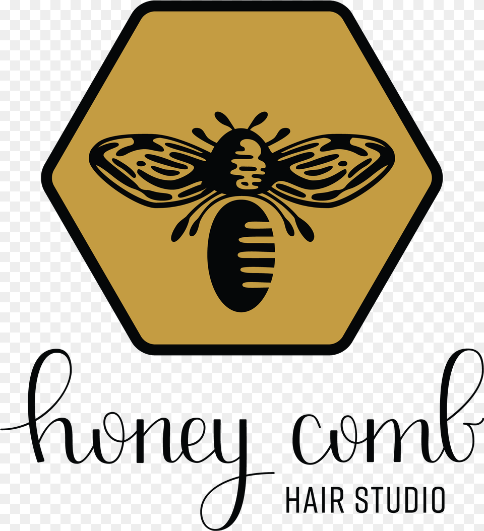 Honey Comb Hair Studio North Ogden Connection Clip Art, Sign, Symbol, Animal, Bee Png Image