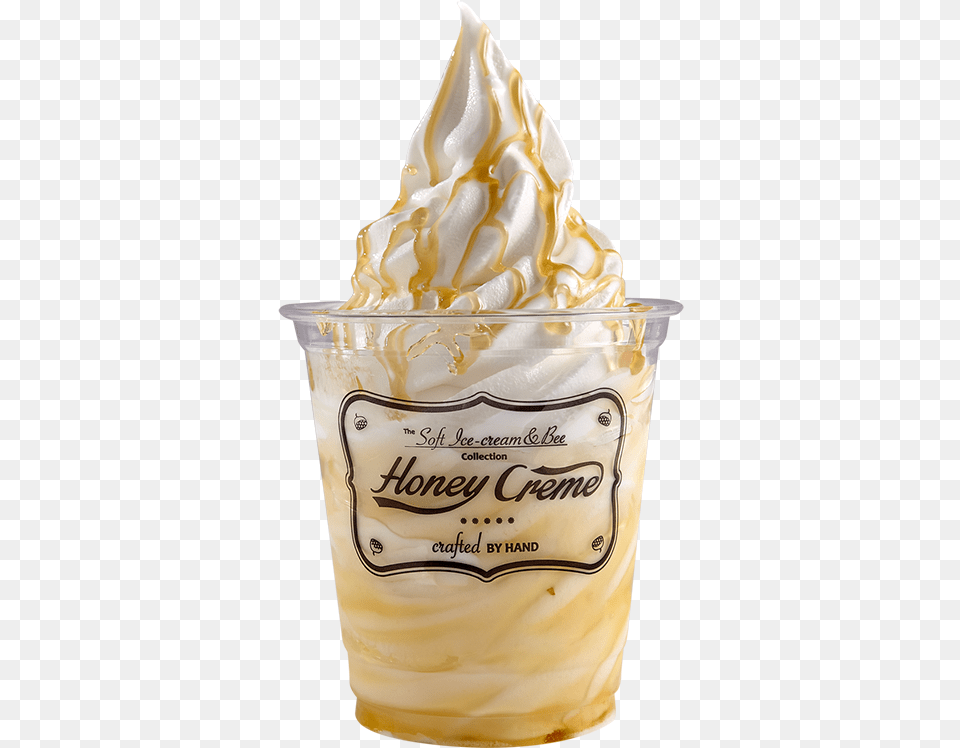 Honey Cremem Ice Cream Honey Creme, Dessert, Food, Ice Cream, Soft Serve Ice Cream Free Png Download