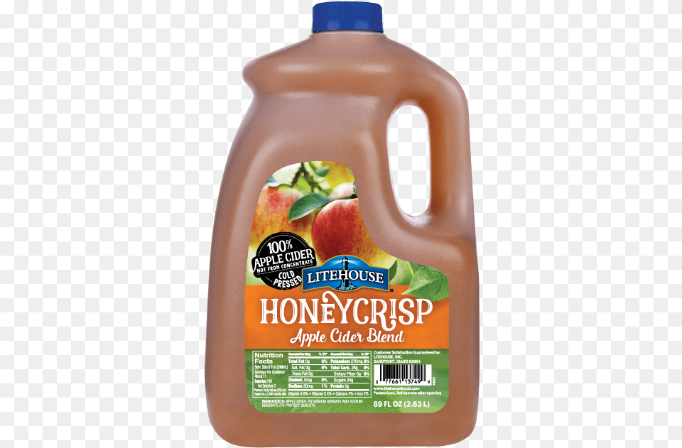 Honey Crisp Apple Cider Litehouse Apple Cider 89 Fl Oz, Beverage, Juice, Food, Fruit Free Png