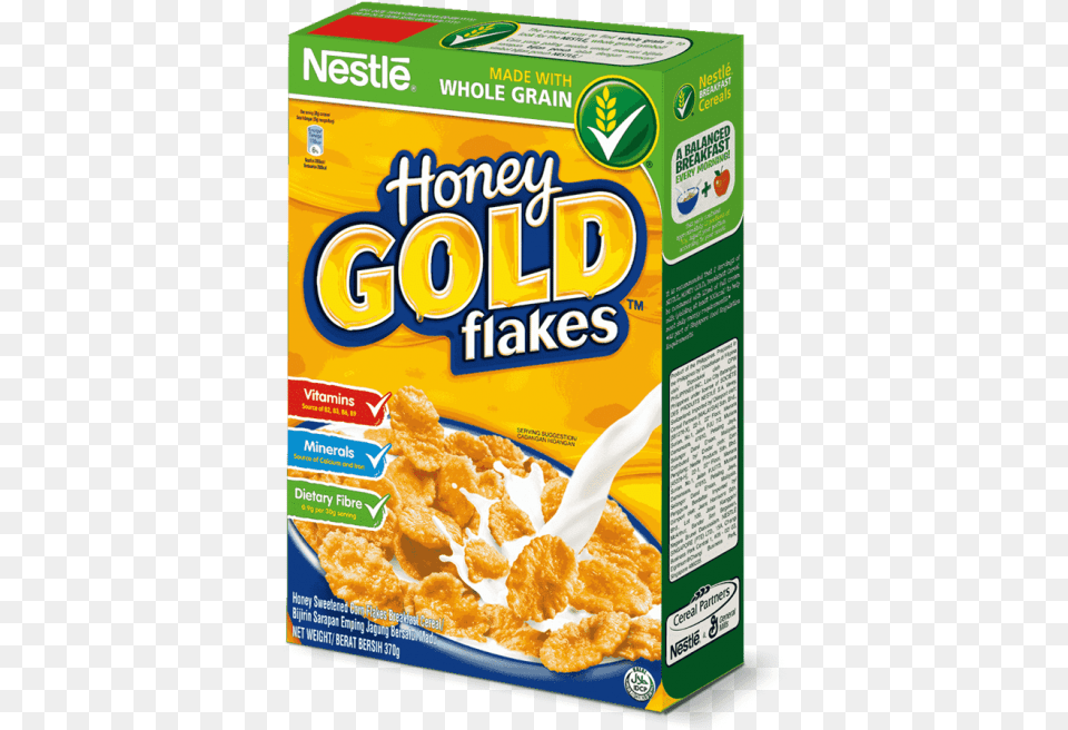 Honey Gold Corn Flakes, Food, Snack, Ketchup, Bowl Png Image