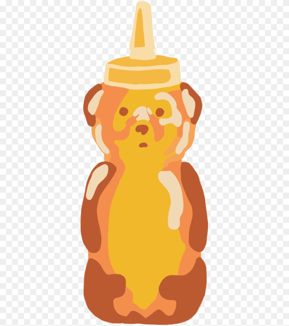 Honey Honeybear Bear Gummybear Yellow Freetoedit Illustration, Baby, Person, Food, Face Free Png