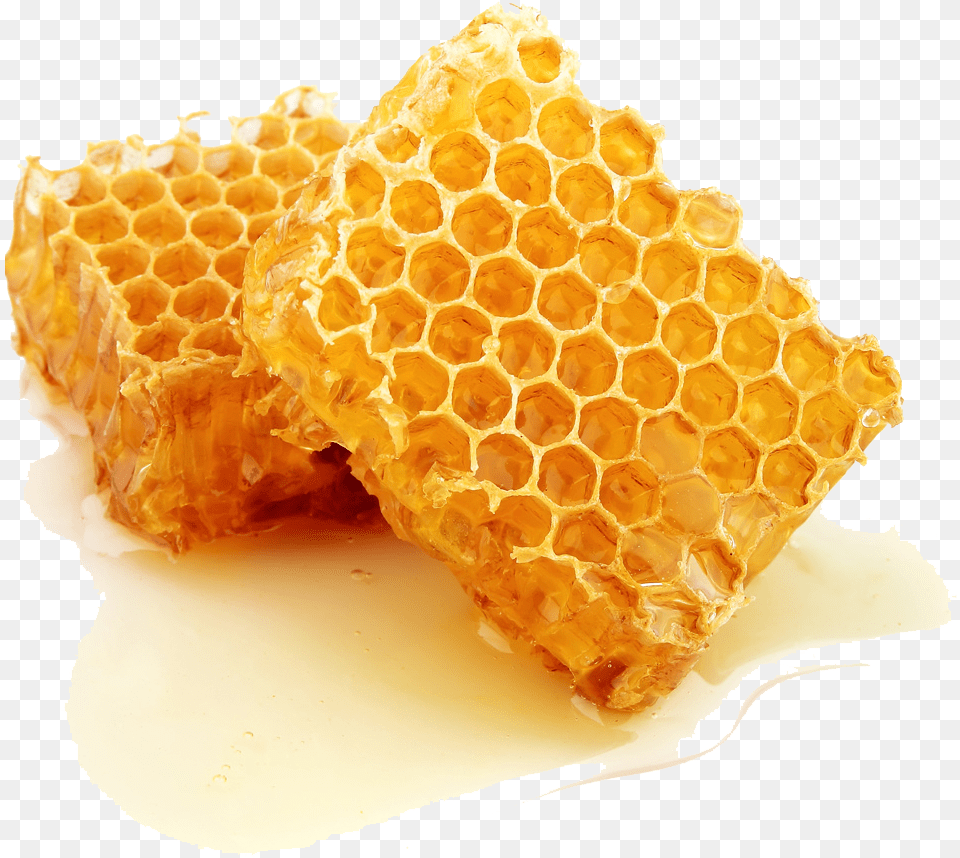 Honey Image Royal Jelly In Honeycomb, Food Free Png Download