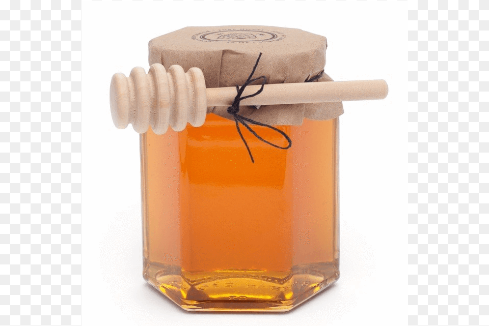 Honey Jar With Dipper Monika Honey, Food, Bottle, Cosmetics, Perfume Free Png Download