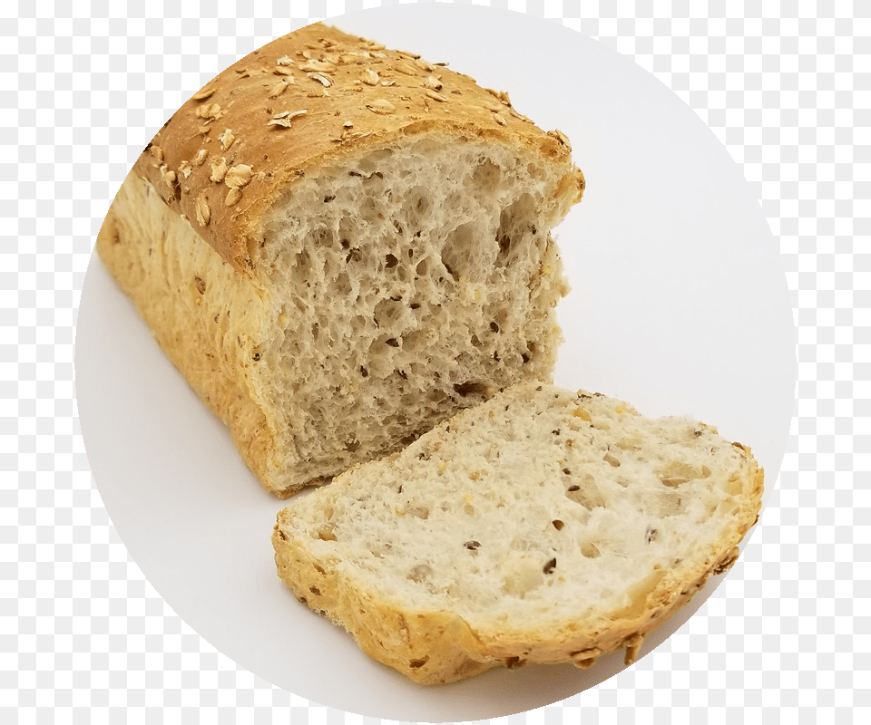 Honey N Oats Bread Sourdough, Food, Plate, Bread Loaf Png Image