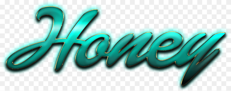 Honey Name, Turquoise, Light, Logo, Text Free Png