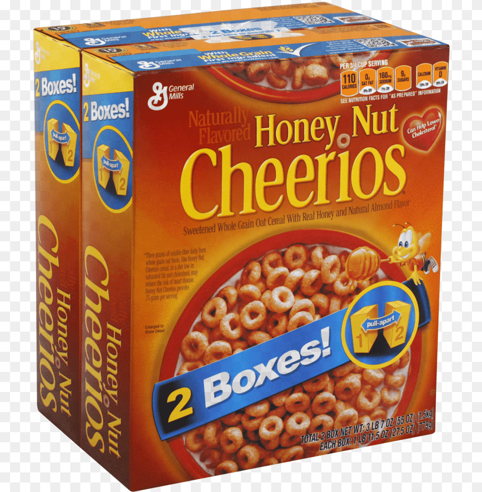 Honey Nut Cheerios, Box, Food, Snack, Bowl Free Png Download
