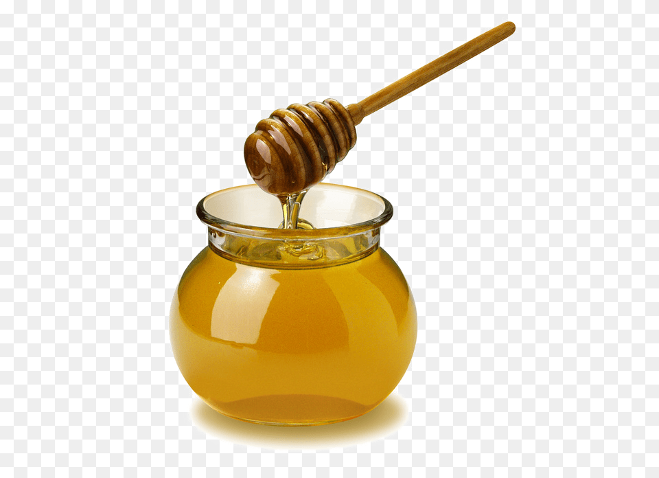 Honey Open Pot Spoon Transparent, Food, Smoke Pipe Free Png Download