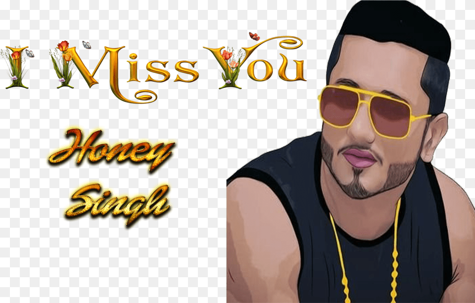 Honey Singh Photo Background Letras, Accessories, Sunglasses, Male, Portrait Png