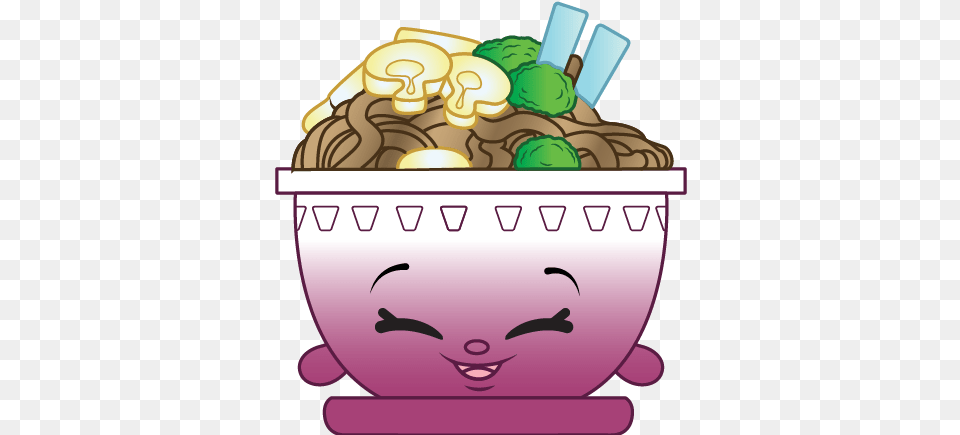 Honey Soy Noodles Natalie Noodles Shopkins Briana Banana Smoothie Model, Cream, Dessert, Food, Ice Cream Free Png