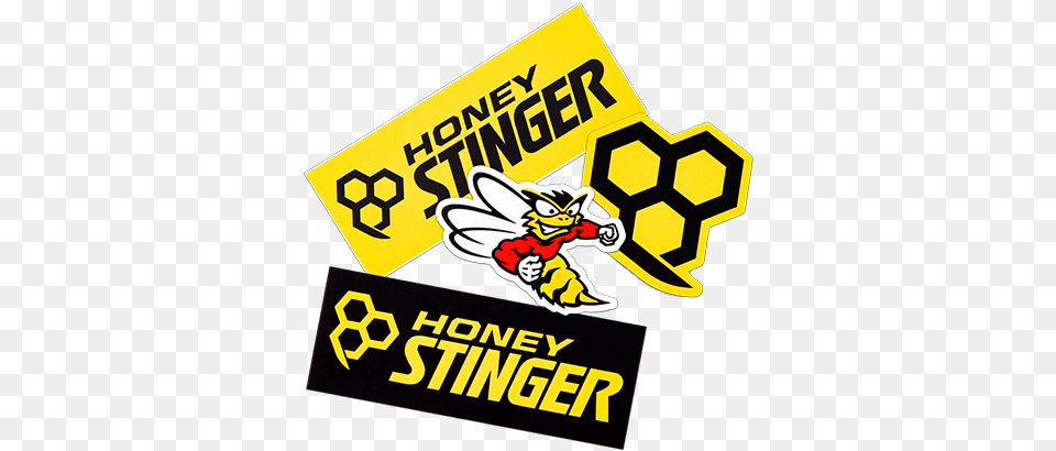 Honey Stinger Sticker 4 Pack Honey Stinger Waffles Logo, Advertisement, Poster Free Transparent Png