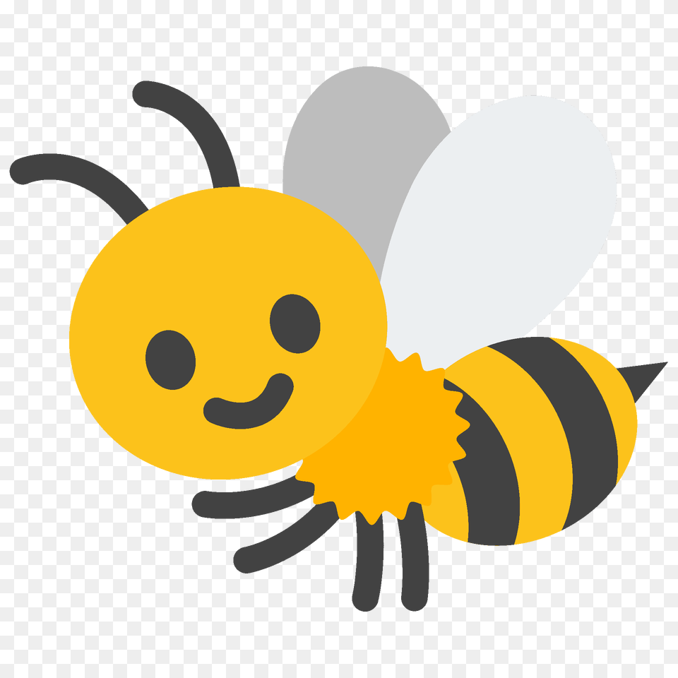 Honeybee Emoji Clipart, Animal, Invertebrate, Insect, Honey Bee Free Png