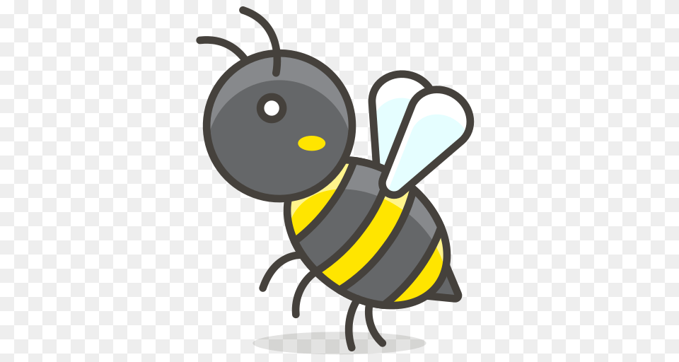 Honeybee Icon Of Vector Emoji, Animal, Bee, Honey Bee, Insect Free Png