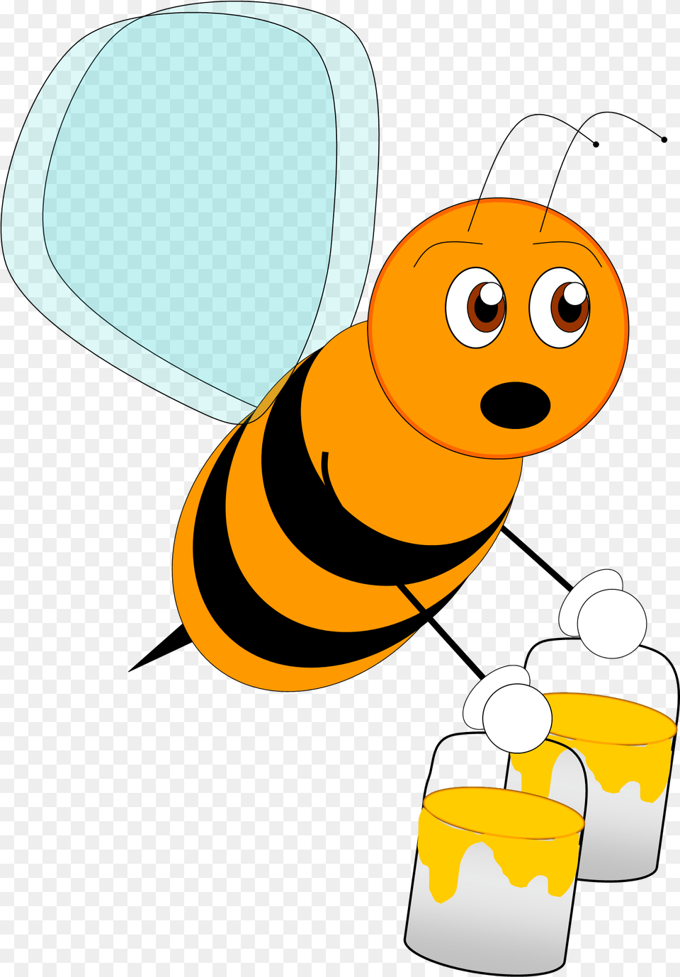 Honeybeebeeinsectclip Artmembrane Winged Clip Art, Animal, Bee, Honey Bee, Insect Free Png