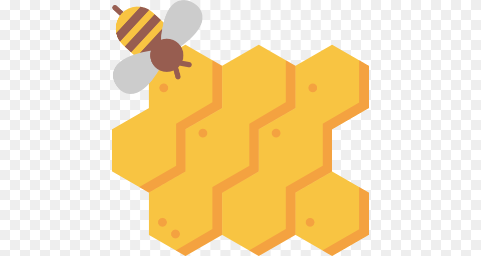 Honeycomb, Food, Honey, Animal, Bee Free Png Download