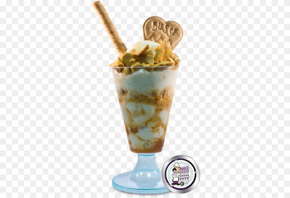Honeycomb Crunch Sundae Blue Ice Cream Sundae, Dessert, Food, Ice Cream, Beverage Free Png