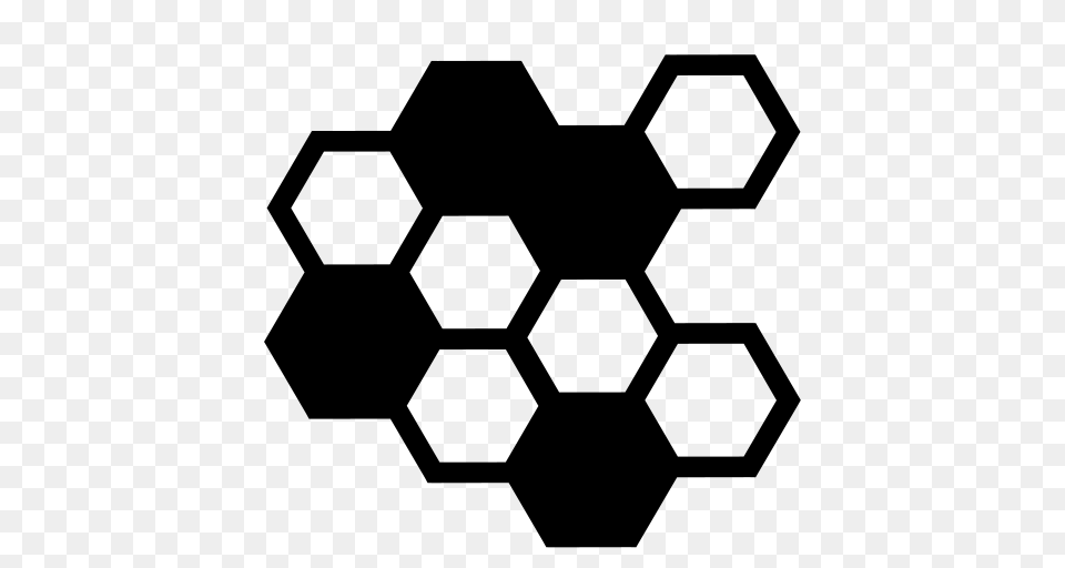 Honeycomb Icon Of Game Icons, Gray Png Image