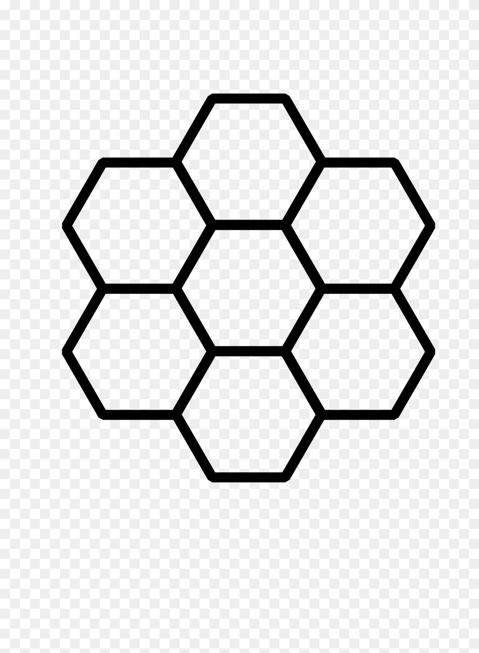 Honeycomb Icons, Gray Png