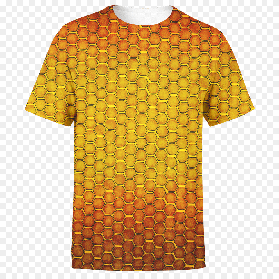 Honeycomb Unisex Shirt, Clothing, T-shirt, Food, Honey Free Transparent Png