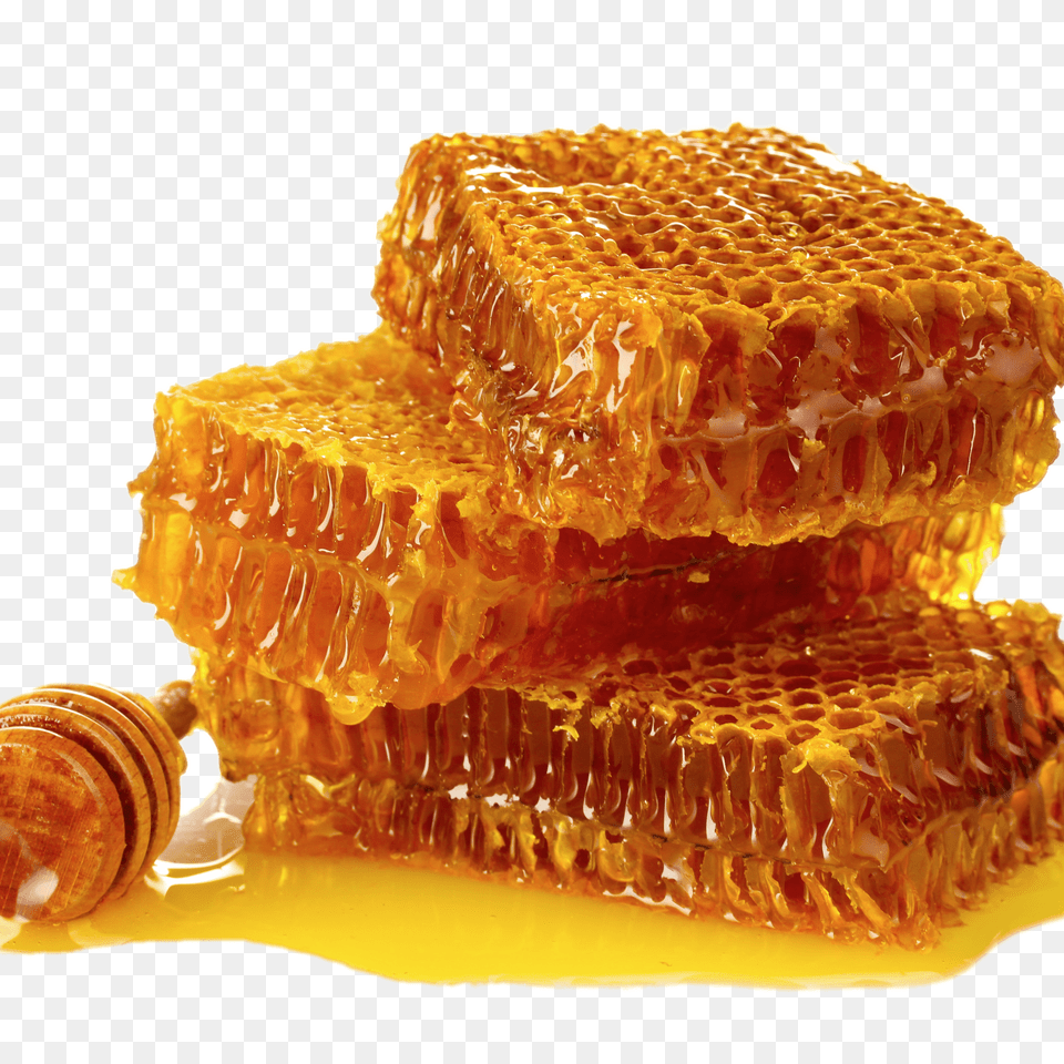 Honeycomb With Dipper, Food, Honey Free Transparent Png