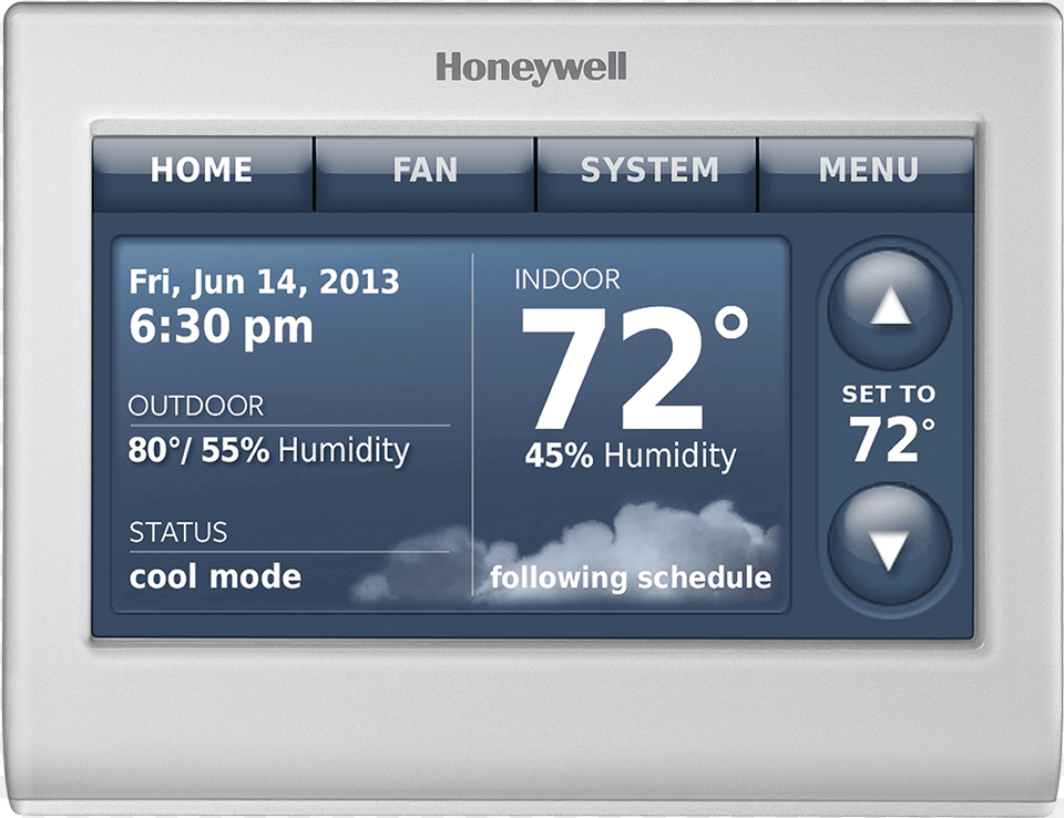 Honeywell Thermostat Rth9580wf Honeywell Prestige, Computer Hardware, Electronics, Hardware, Screen Free Png Download