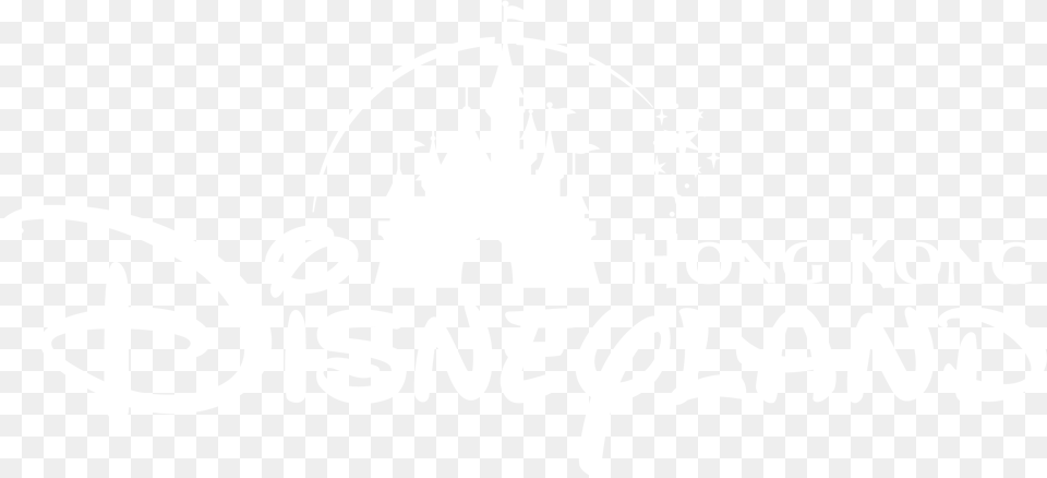 Hong Kong Disneyland Black And White, Logo, Stencil, Text Free Png Download