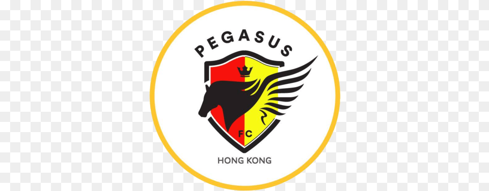 Hong Kong Pegasus Football Club Mundial De Clubes Futebol Red Logo, Emblem, Symbol, Badge, Disk Free Png