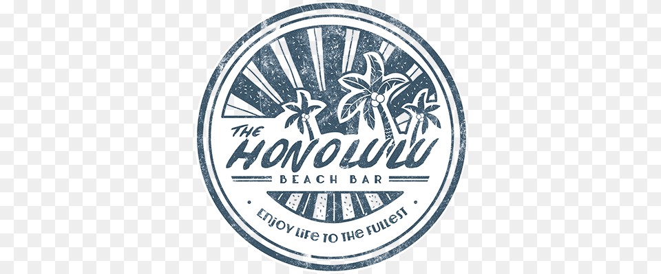 Honolulu Beach Bar Circle, Logo, Sticker, Wristwatch, Alcohol Png