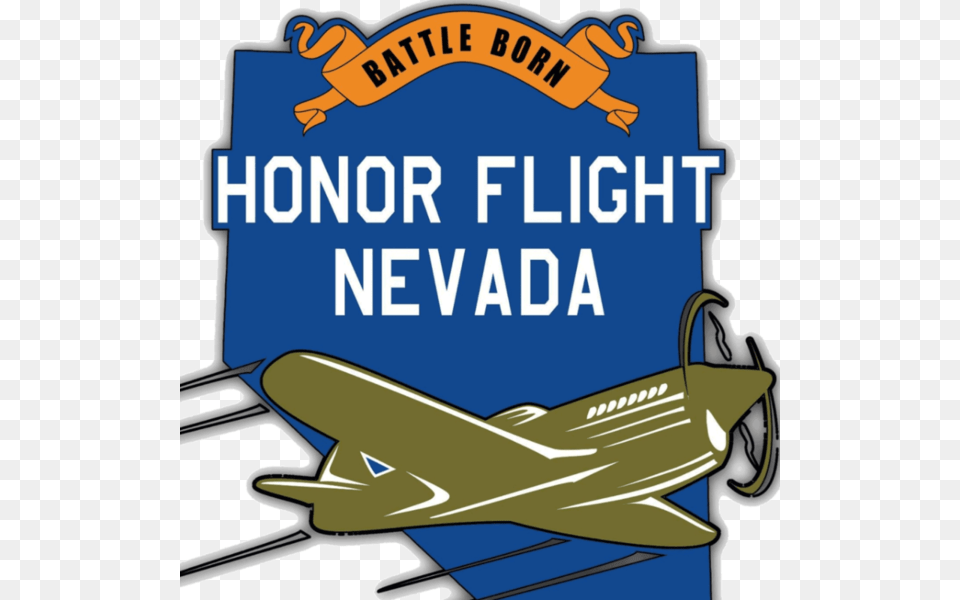 Honor Flight Nevada Logo Honor Flight Nevada, Aircraft, Transportation, Vehicle, Advertisement Png Image
