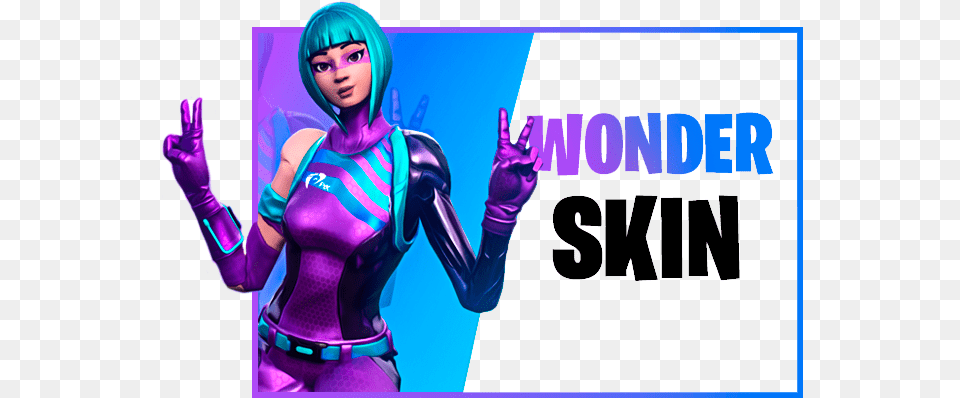 Honor Wonder Skin Fortnite, Adult, Purple, Person, Female Free Png