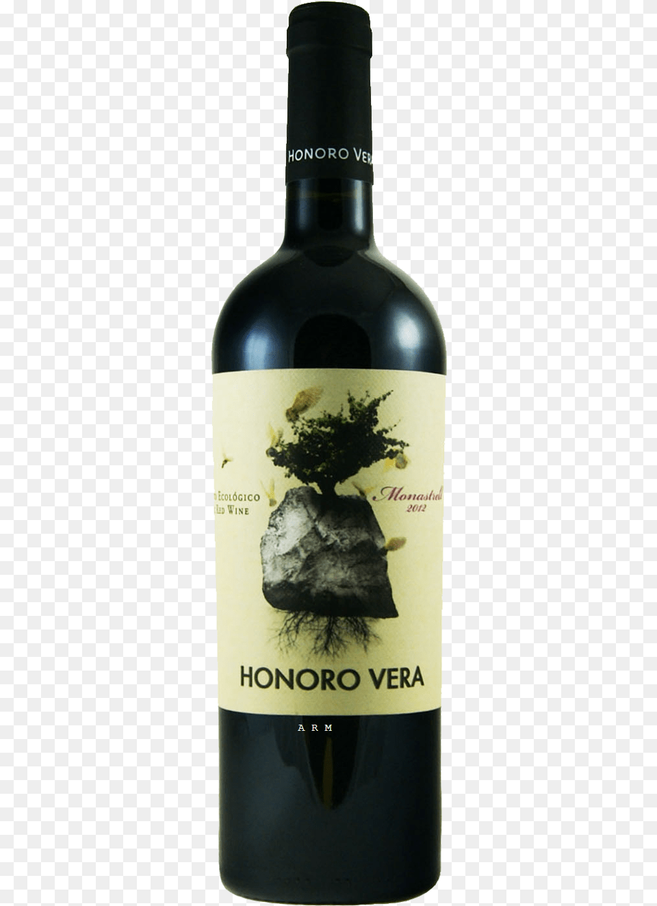 Honoro Vera Wine Monastrell, Bottle, Alcohol, Beverage, Liquor Png