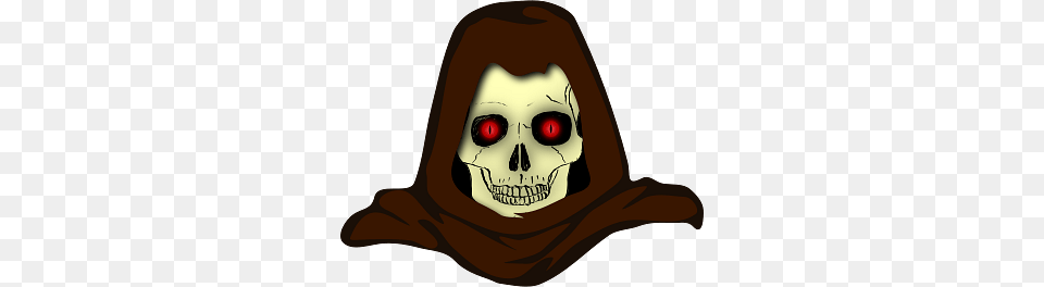 Hooded Skull, Clothing, Hood, Person, Face Png Image