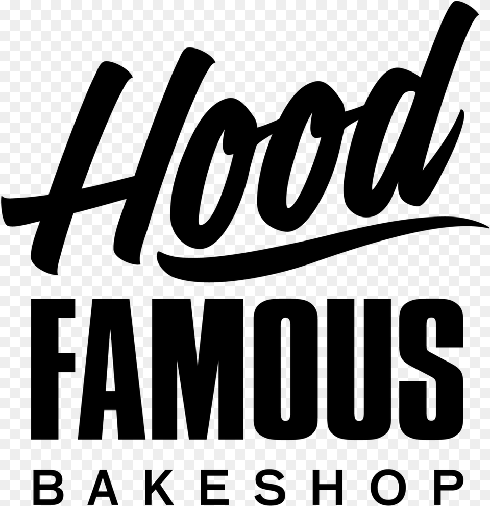 Hoodfamousbakeshop Logo 2018 Primary Poster, Gray Png Image