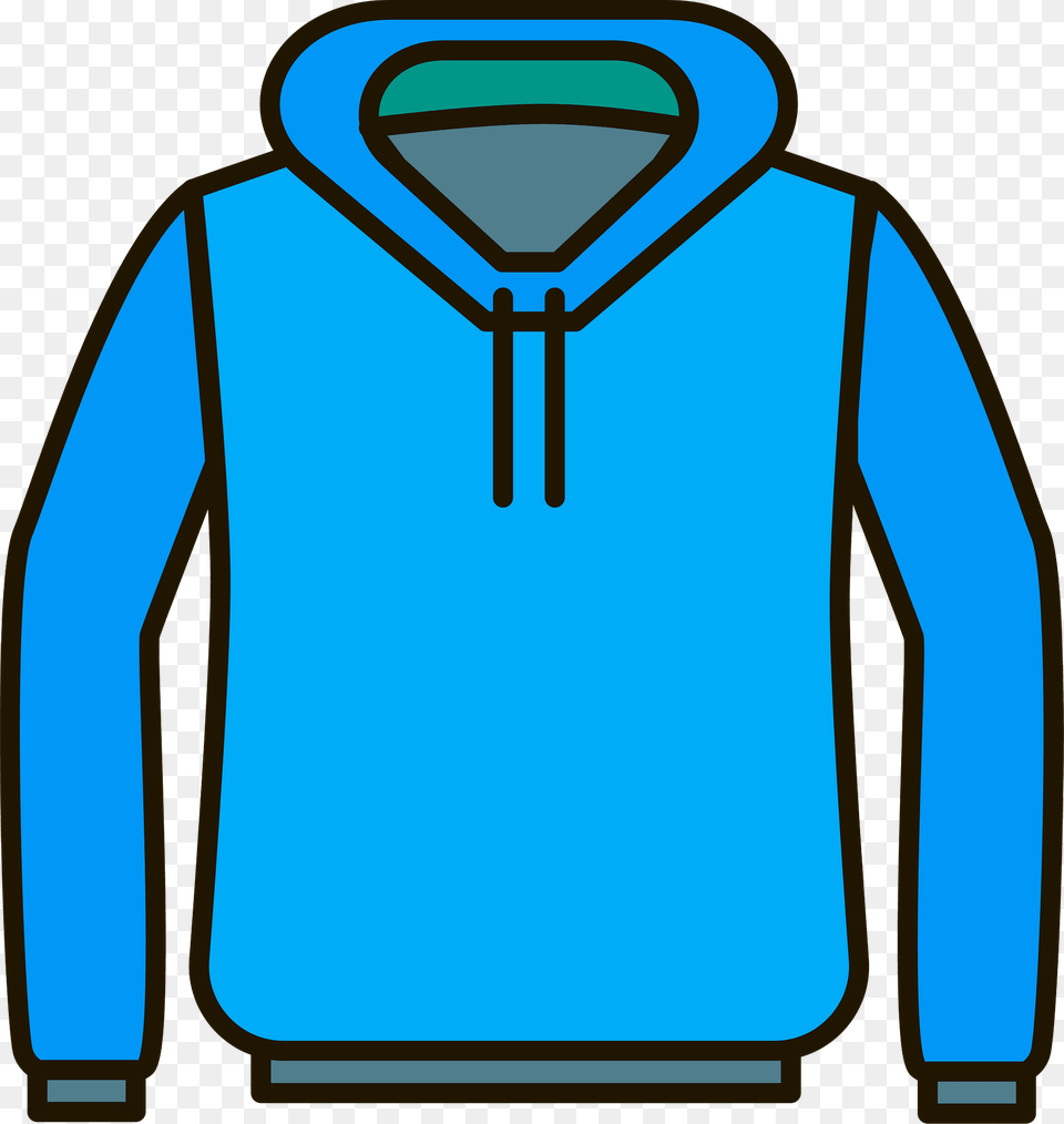 Hoodie Clipart, Knitwear, Clothing, Sweatshirt, Hood Png Image