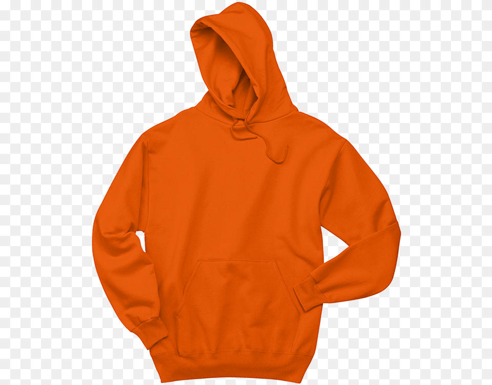 Hoodie Clipart Sweatshirt Orange Zip Hoodie, Clothing, Hood, Knitwear, Sweater Png